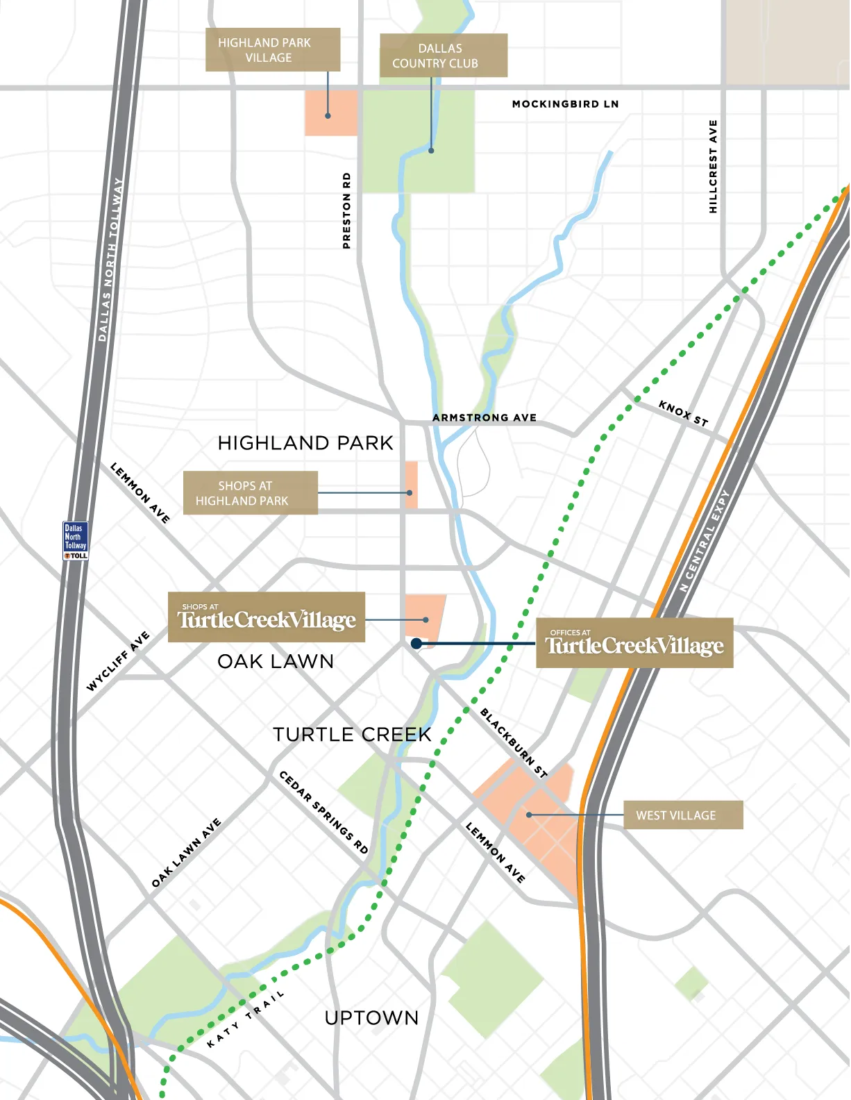 Map of neighborhood - Turtle Creek Village - 3838 Oak Lawn Avenue, Dallas, TX 75219